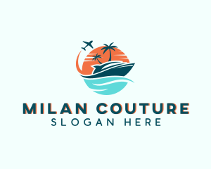 Tropical Vacation Travel logo design