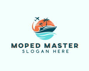 Tropical Vacation Travel logo design