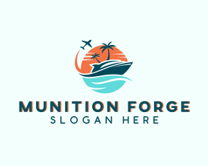 Tropical Vacation Travel logo design