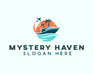 Tropical Vacation Travel logo design