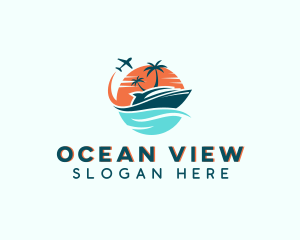 Tropical Vacation Travel logo design