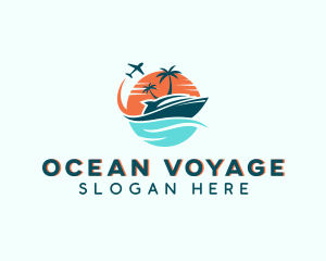 Tropical Vacation Travel logo design