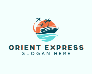 Tropical Vacation Travel logo design