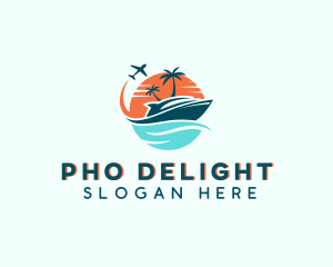 Tropical Vacation Travel logo design