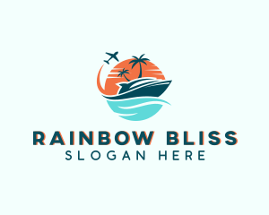 Tropical Vacation Travel logo design