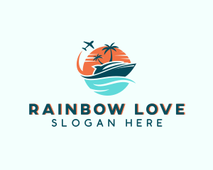 Tropical Vacation Travel logo design