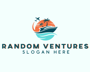 Tropical Vacation Travel logo design