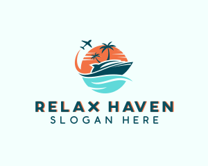 Vacation - Tropical Vacation Travel logo design