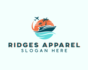 Tropical Vacation Travel logo design