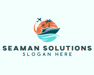 Tropical Vacation Travel logo design