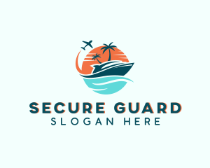 Tropical Vacation Travel logo design