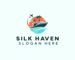 Tropical Vacation Travel logo design