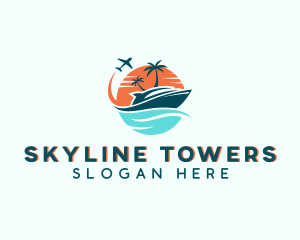 Tropical Vacation Travel logo design