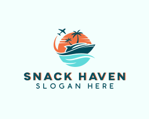 Tropical Vacation Travel logo design