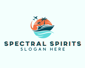 Tropical Vacation Travel logo design