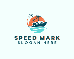 Tropical Vacation Travel logo design