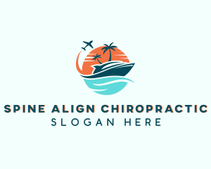 Tropical Vacation Travel logo design