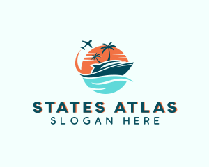 Tropical Vacation Travel logo design