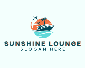 Tropical Vacation Travel logo design