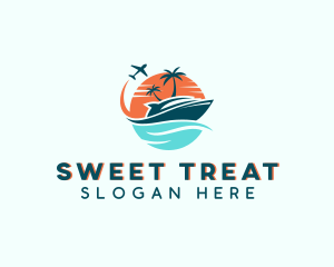 Tropical Vacation Travel logo design