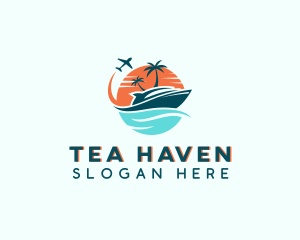 Tropical Vacation Travel logo design