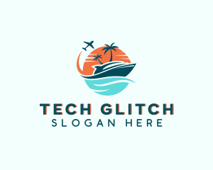 Tropical Vacation Travel logo design