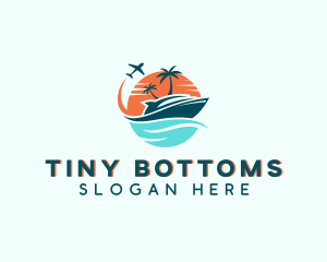 Tropical Vacation Travel logo design