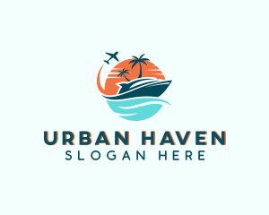 Tropical Vacation Travel logo design