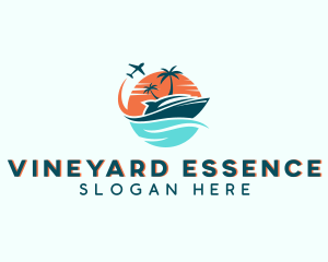 Tropical Vacation Travel logo design