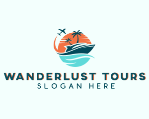 Tropical Vacation Travel logo design