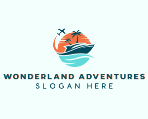 Tropical Vacation Travel logo design