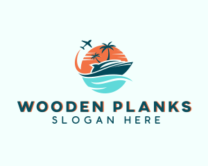 Tropical Vacation Travel logo design