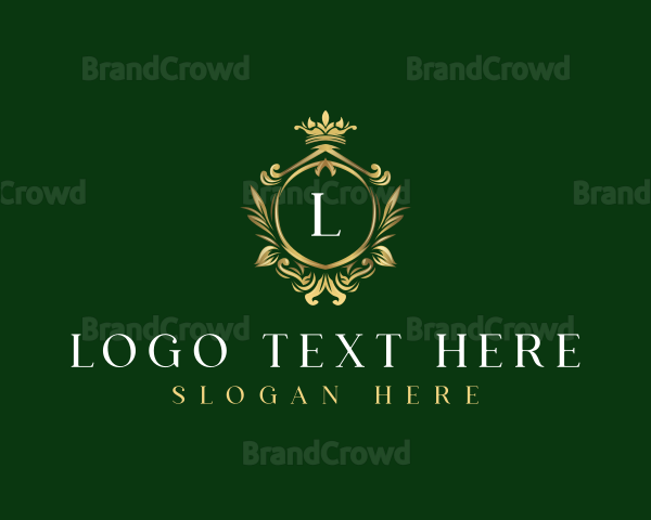 Premium Floral Crown Logo