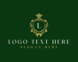 Premium Floral Crown Logo