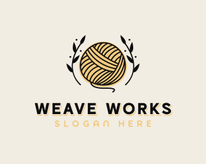 Weaving Yarn Handicraft logo design