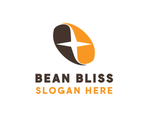 Bean - Coffee Bean Star logo design