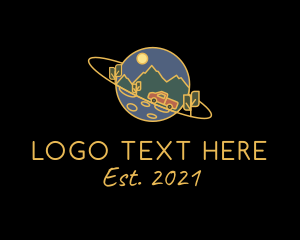 Space - Adventure Planet Park logo design