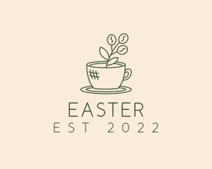 Barista - Organic Coffee Cup Cafe logo design