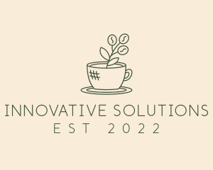 Barista - Organic Coffee Cup Cafe logo design