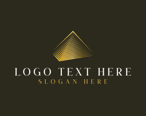 Luxe - Premium Pyramid Structure logo design