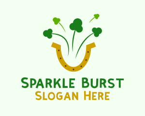 Firework - Shamrock Horseshoe Firework logo design