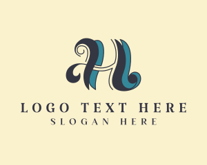 Hairdresser - Elegant Fashion Letter H logo design