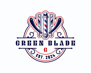 Razor Blade Barbershop logo design