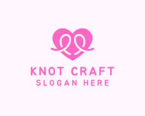 Heart Cowboy Knot logo design