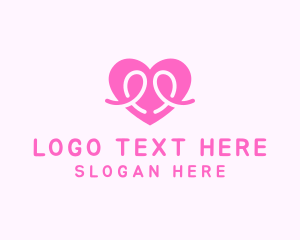 Marriage Counselling - Heart Cowboy Knot logo design
