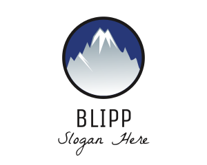 Mountain Snowcapped Alps Logo