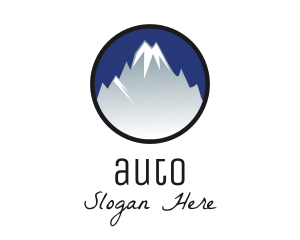 Mountain Snowcapped Alps Logo