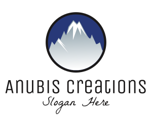 Mountain Snowcapped Alps logo design