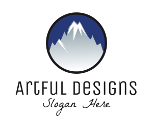 Mountain Snowcapped Alps logo design