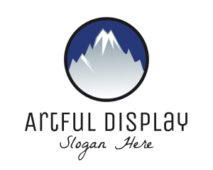 Mountain Snowcapped Alps logo design